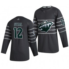 Minnesota Wild Eric Staal 12 Grijs Adidas 2020 NHL All-Star Authentic Shirt - Mannen